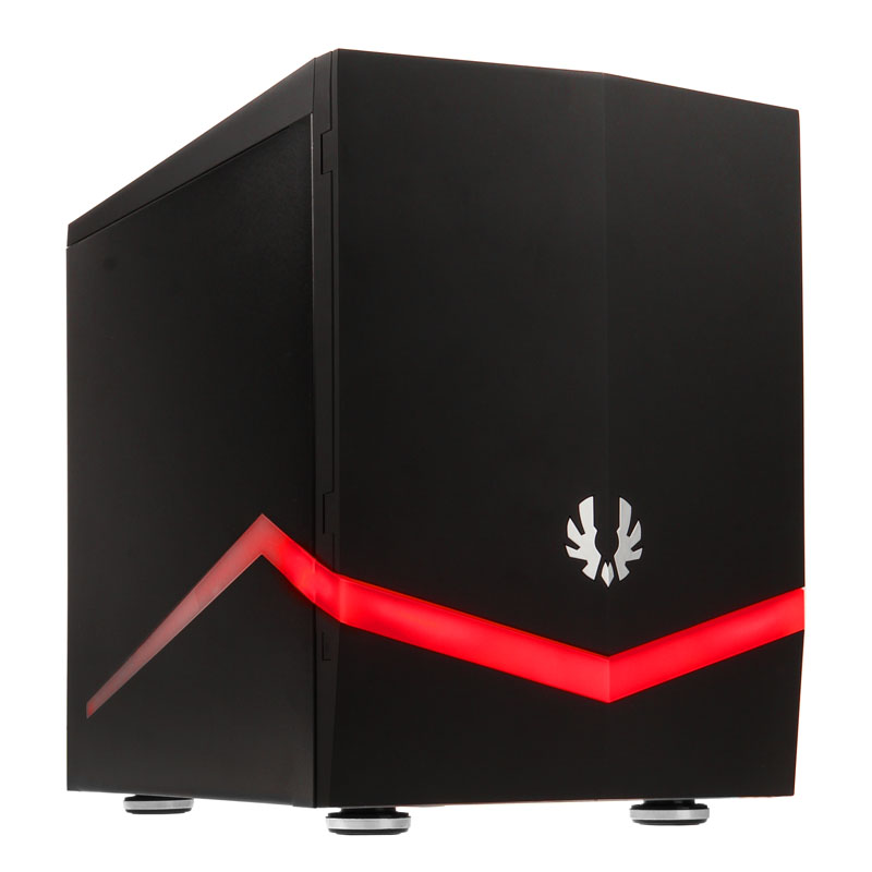 BitFenix Colossus M Micro-ATX Gehäuse REDBLUEGREEN LED - schwarz