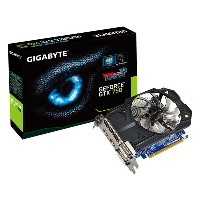 Gigabyte GeForce GTX 750 Ti OC WindForce 2X 2048 MB DDR5 HDMI