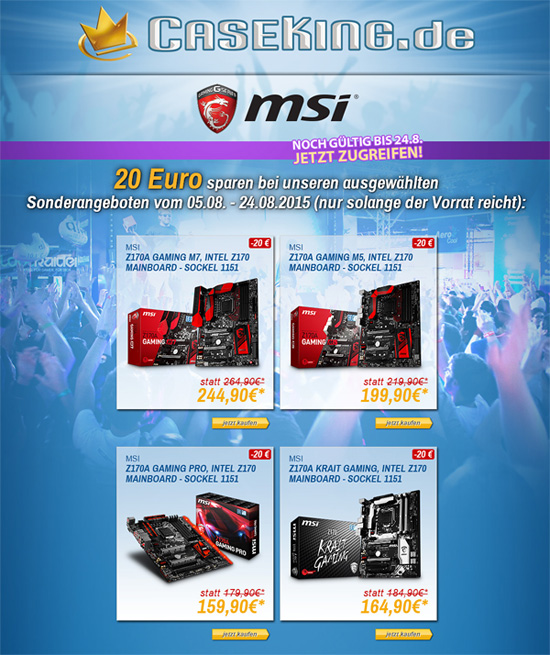 Caseking MSI Aktion