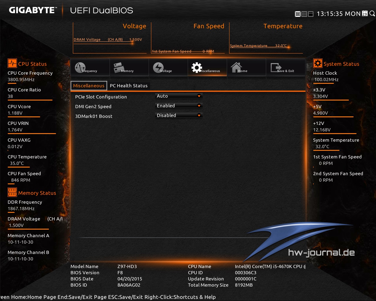 Gigabyte Z97 HD3 Bios 2