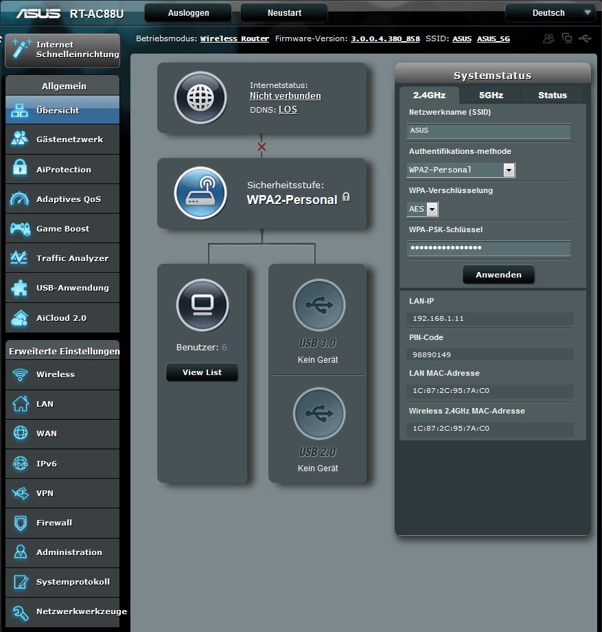 Asus RT AC88U Webinterface 04
