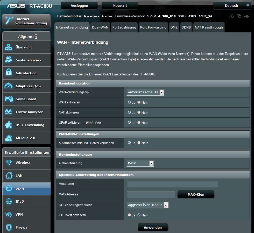 Asus RT AC88U Webinterface 15