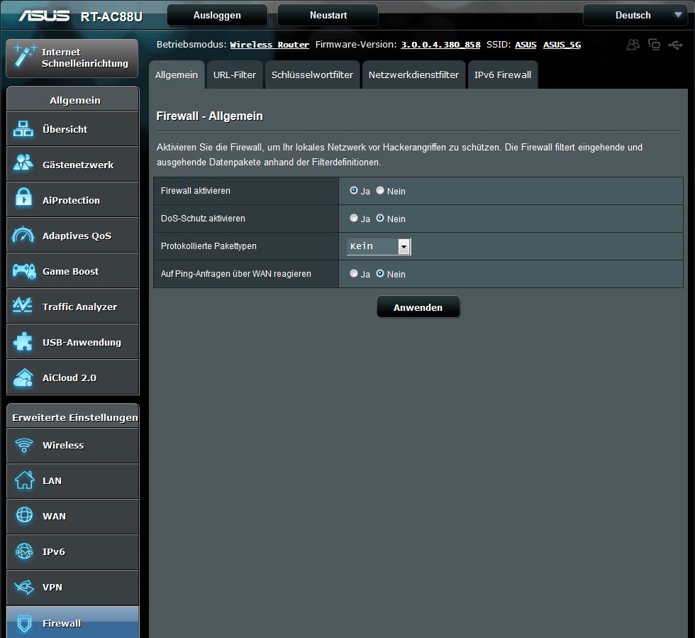 Asus RT AC88U Webinterface 18