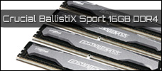 Crucial Ballistix Sport 16GB DDR4 news