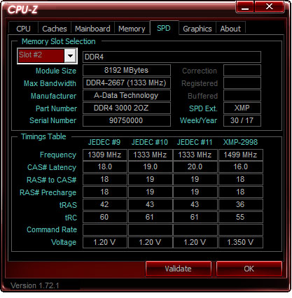XPG GAMMIX D10 DDR4 Gaming CPU Z