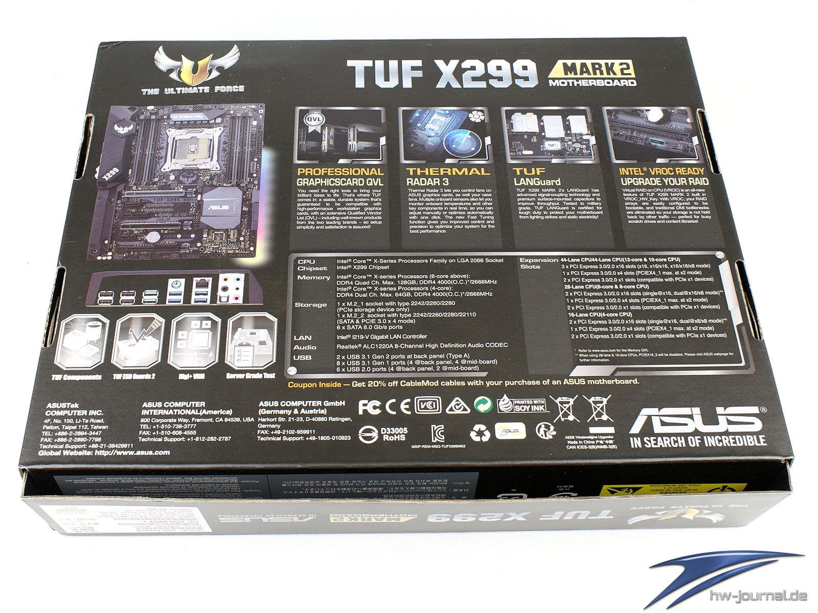 Test ASUS TUF X299 Mark 2