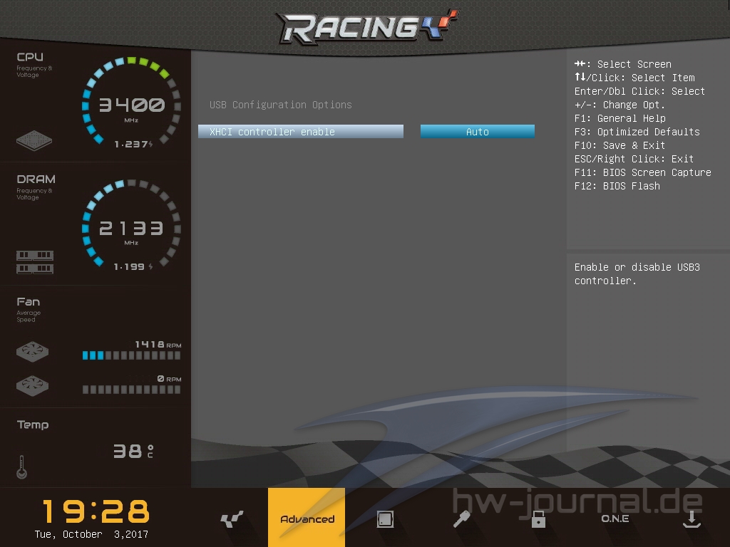 Biostar Racing X370GT7 BIOS 12