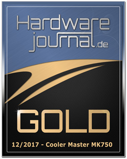 Cooler Master MK750 gold award HW Journal.de