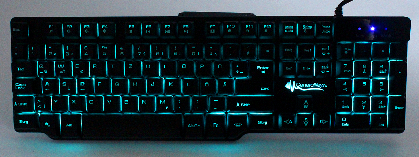 GeneralKeys USB Gaming Tastatur 15