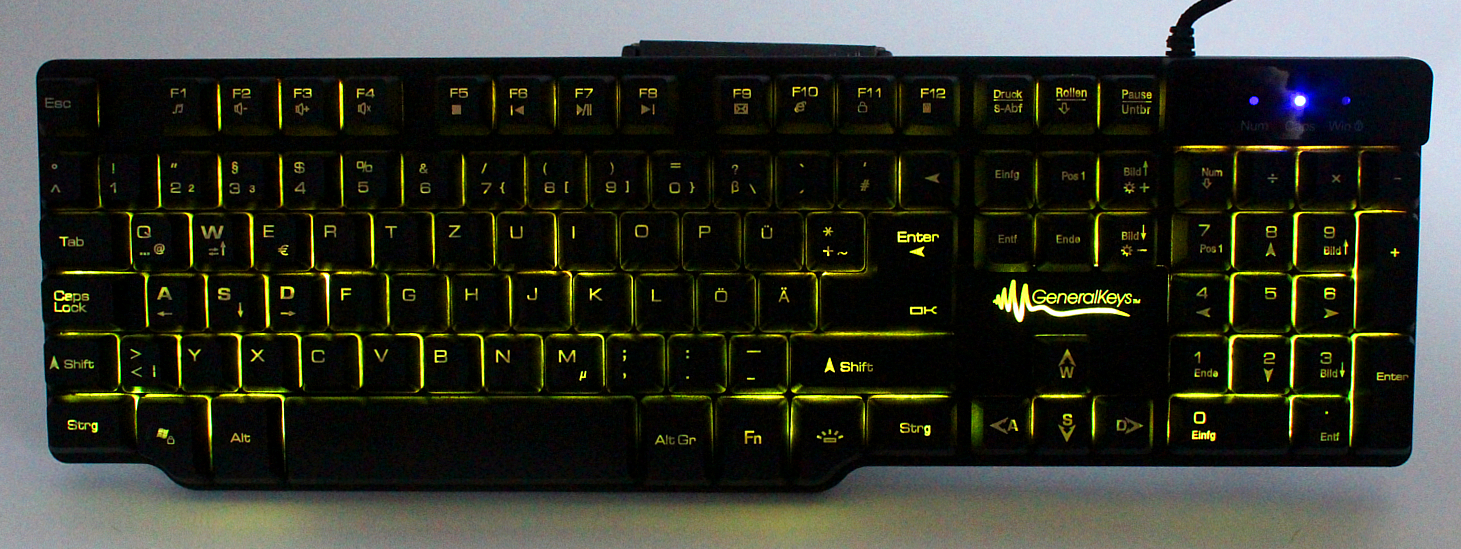 GeneralKeys USB Gaming Tastatur 17
