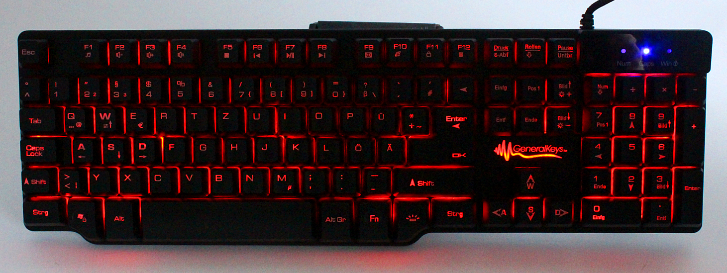 GeneralKeys USB Gaming Tastatur 20