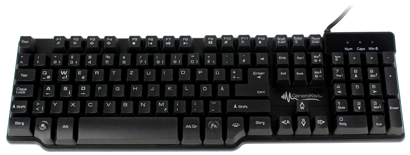 GeneralKeys USB Gaming Tastatur 4
