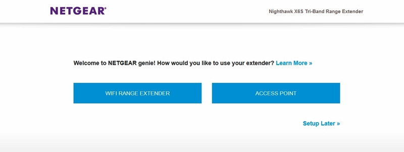 NETGEAR Nighthawk X6S Range Extender GUI 03