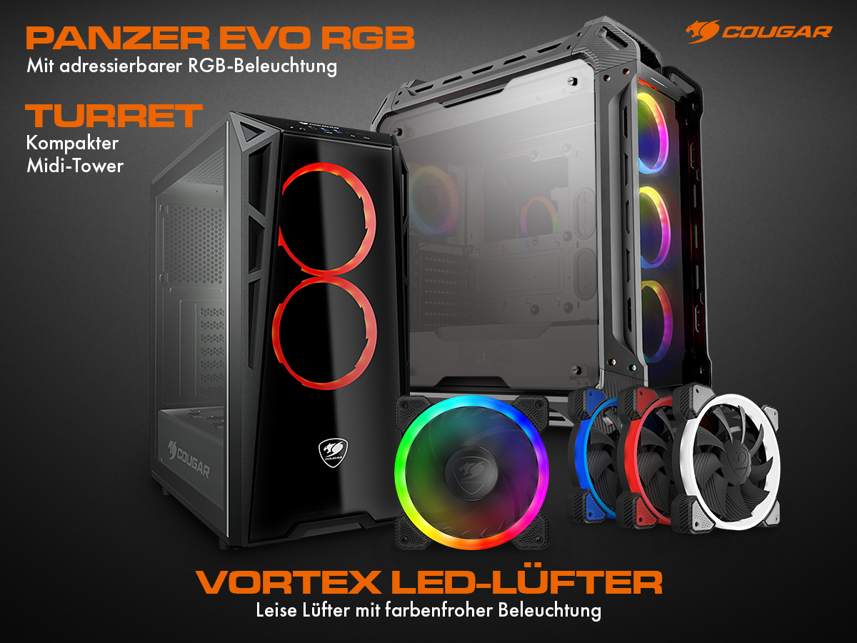 COUGAR Panzer EVO RGB Turret Vortex RGB