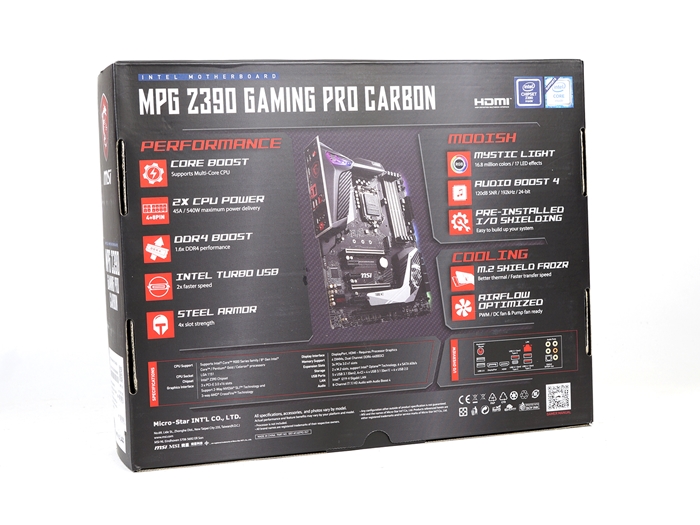 MSI MPG Z390 Gaming Pro Carbon 1k