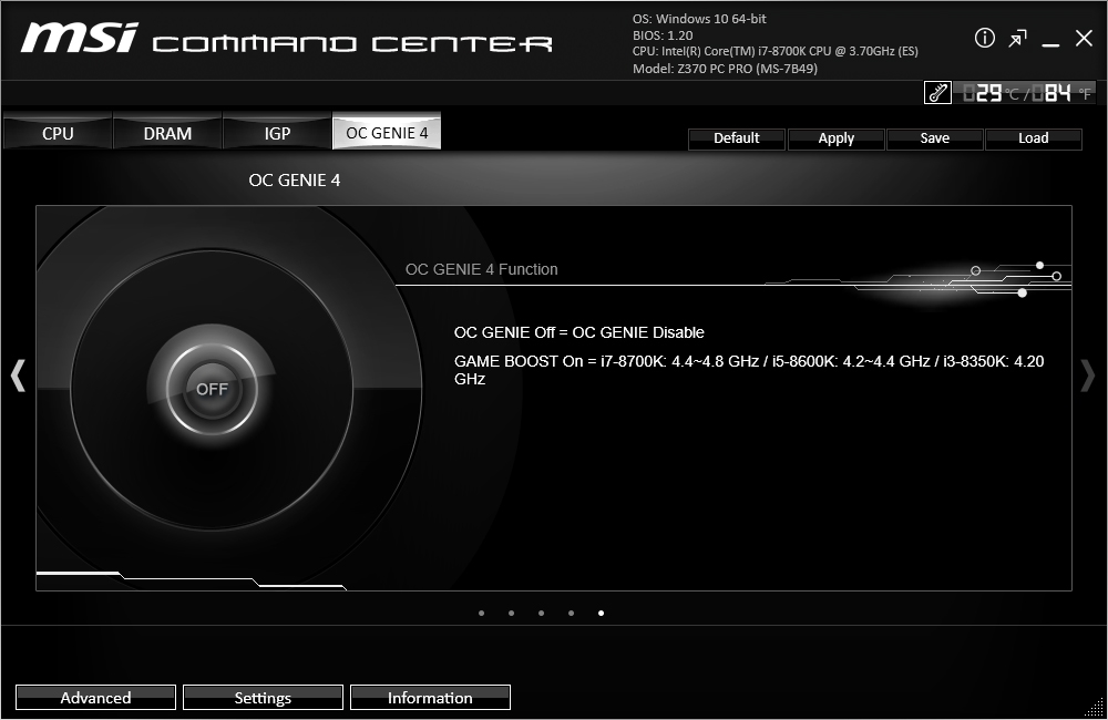 MSI Z370 PC PRO Command Center 6