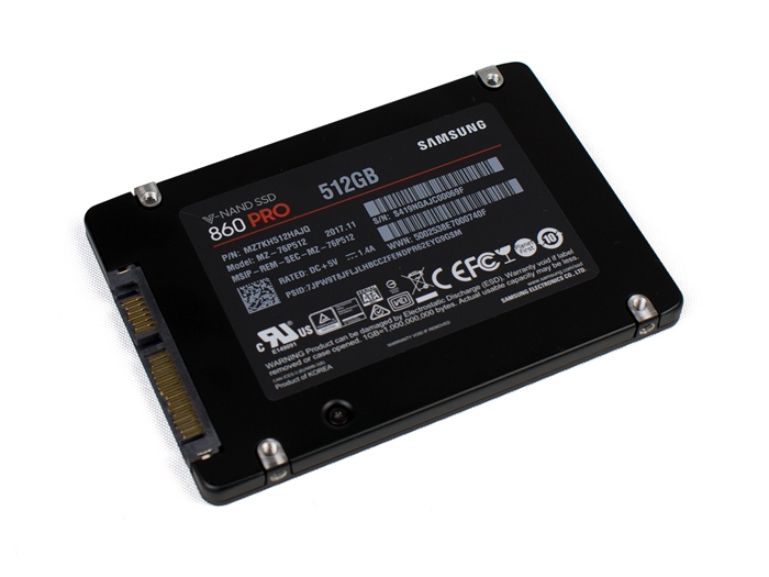 Samsung 860 Evo 500 GB 860 Pro 512 GB 6