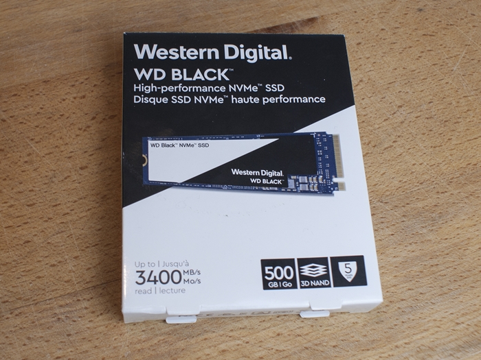 Western Digital WD Black NVMe SSD 500GB 1k