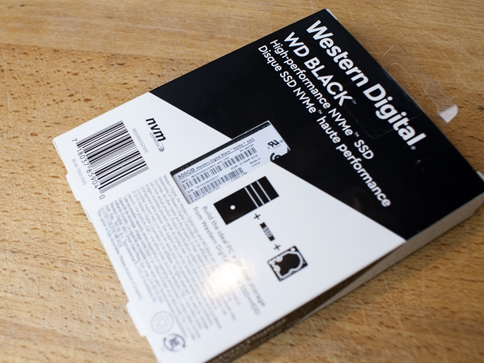 Western Digital WD Black NVMe SSD 500GB 1k