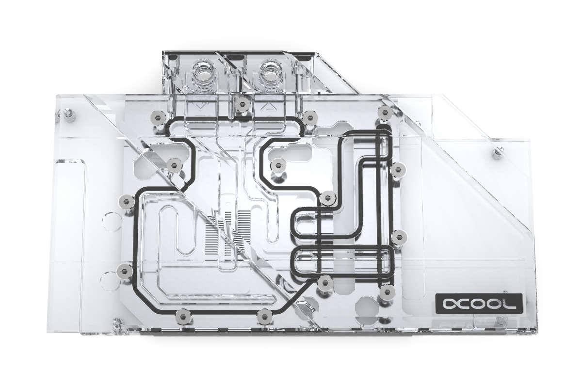Alphacool Eisblock Aurora Plexi GPX A AMD Radeon 5700 XT Powercolor Red Devil 