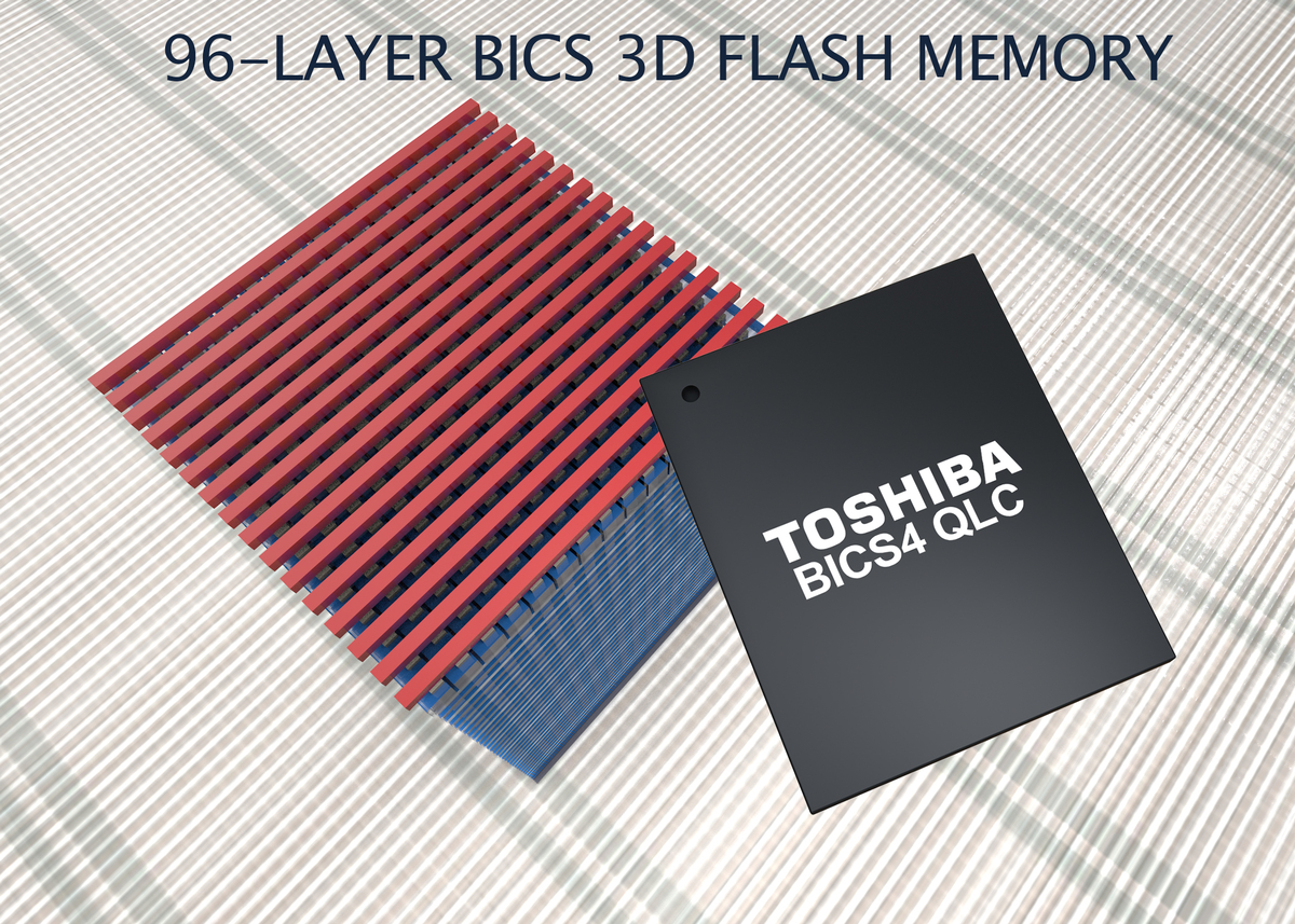 Toshiba 96 Layer BiCS Flash 3D QLC Speicher