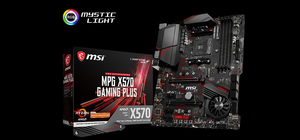 msi mpg x570 gaming plus motherboard