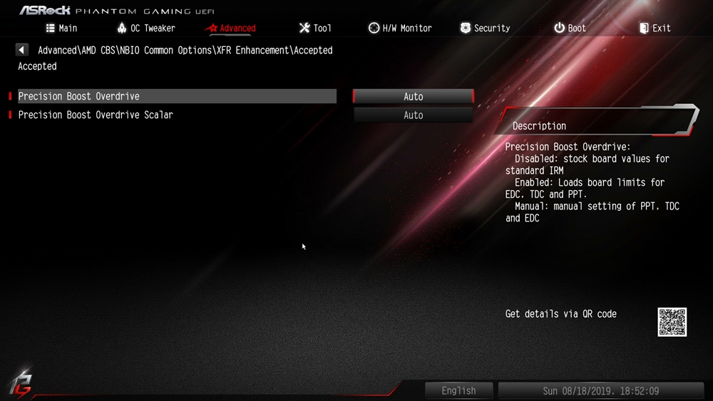 ASRock X570 Phantom Gaming ITX Bios 52