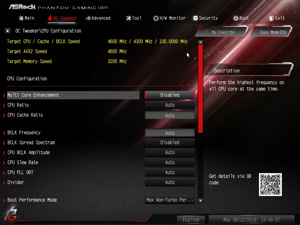 ASRock Z390 Phantom Gaming X Bios 10