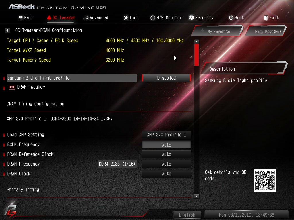 ASRock Z390 Phantom Gaming X Bios 12