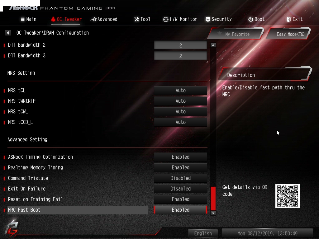 ASRock Z390 Phantom Gaming X Bios 20
