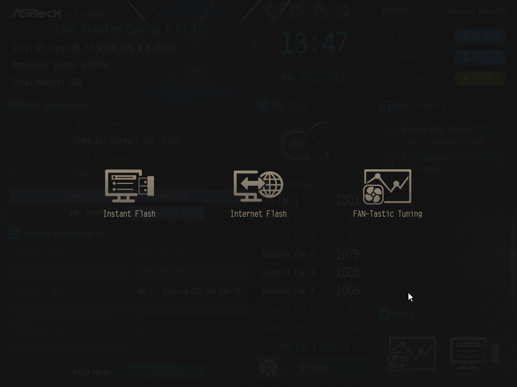 ASRock Z390 Phantom Gaming X Bios 3