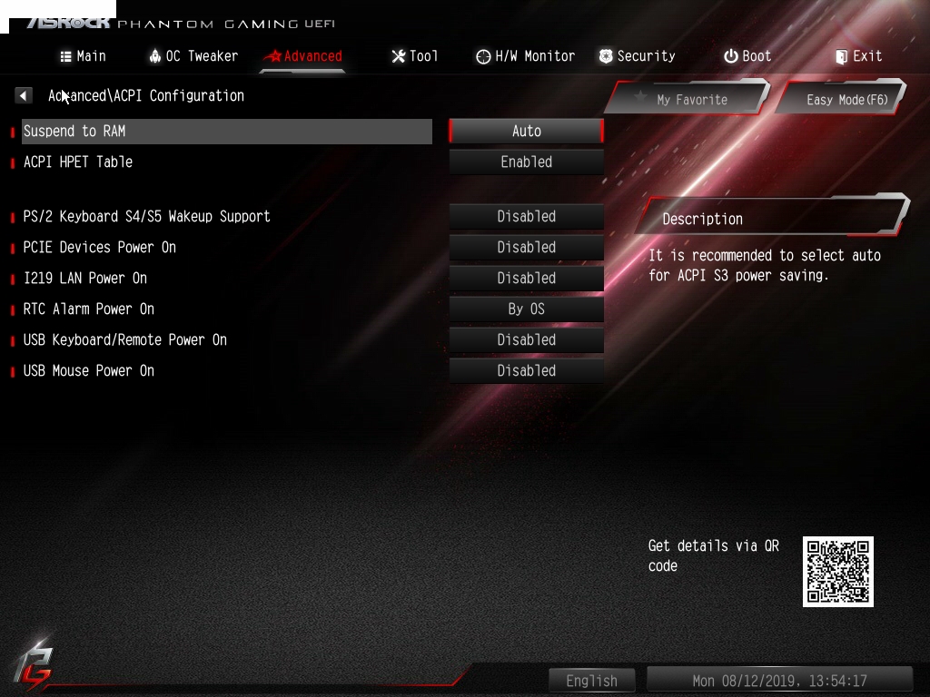 ASRock Z390 Phantom Gaming X Bios 35