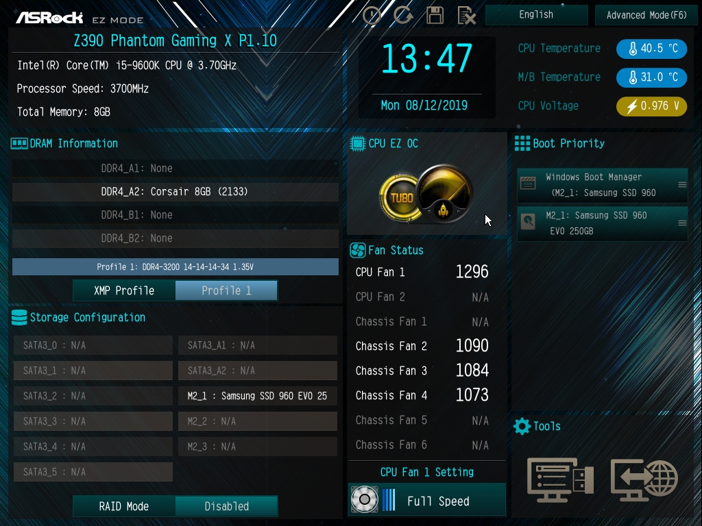 ASRock Z390 Phantom Gaming X Bios 4