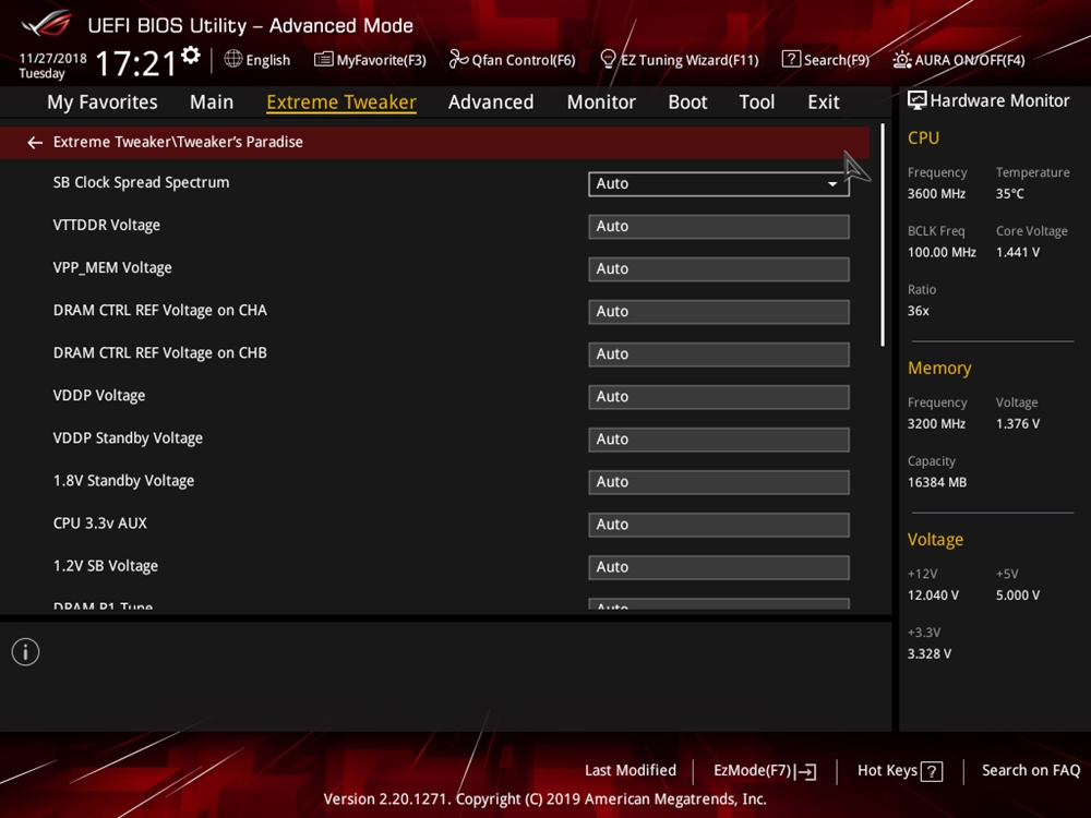 ASUS ROG Crosshair VIII Impact Bios 23