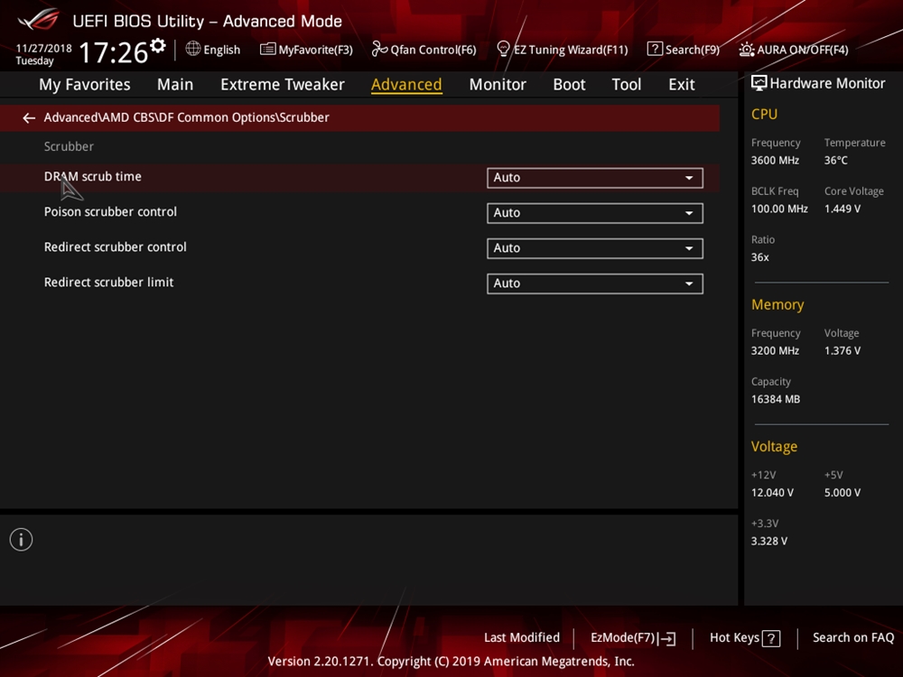 ASUS ROG Crosshair VIII Impact Bios 50