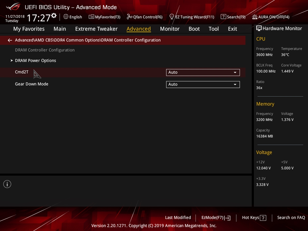 ASUS ROG Crosshair VIII Impact Bios 58
