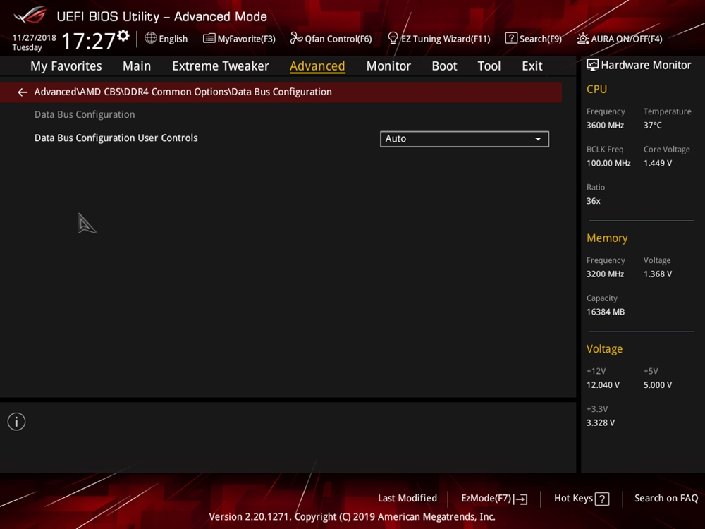 ASUS ROG Crosshair VIII Impact Bios 61