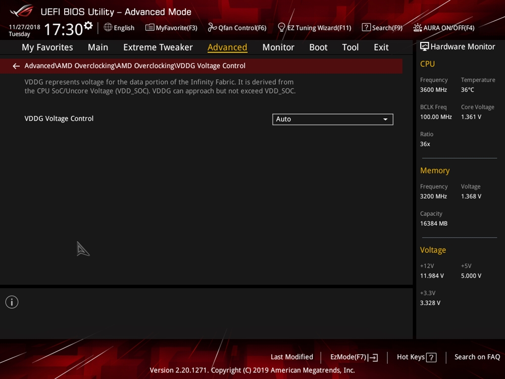 ASUS ROG Crosshair VIII Impact Bios 76