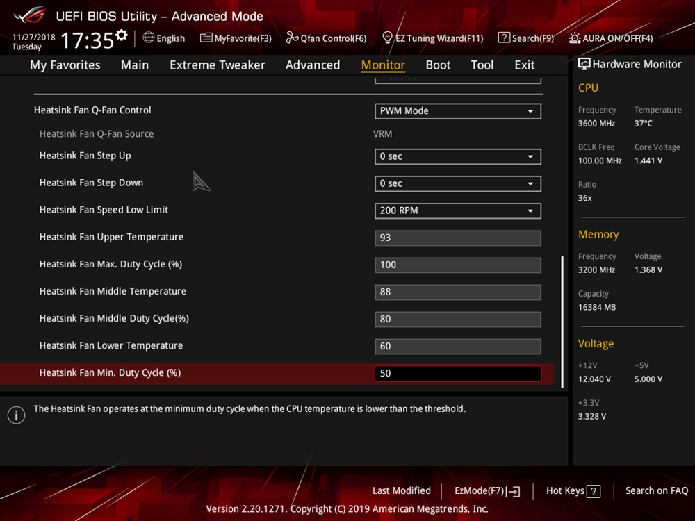 ASUS ROG Crosshair VIII Impact Bios 87