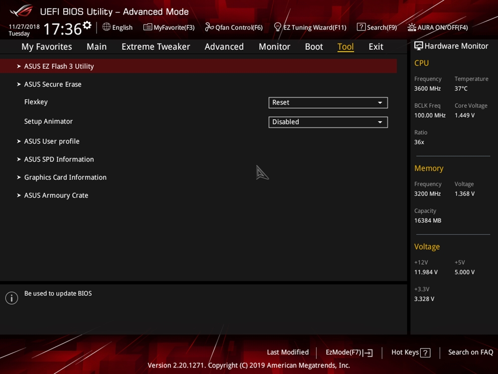 ASUS ROG Crosshair VIII Impact Bios 90