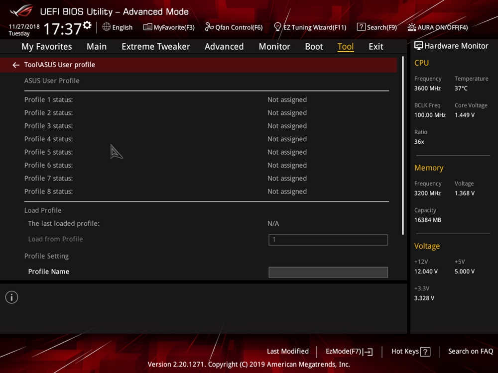 ASUS ROG Crosshair VIII Impact Bios 91