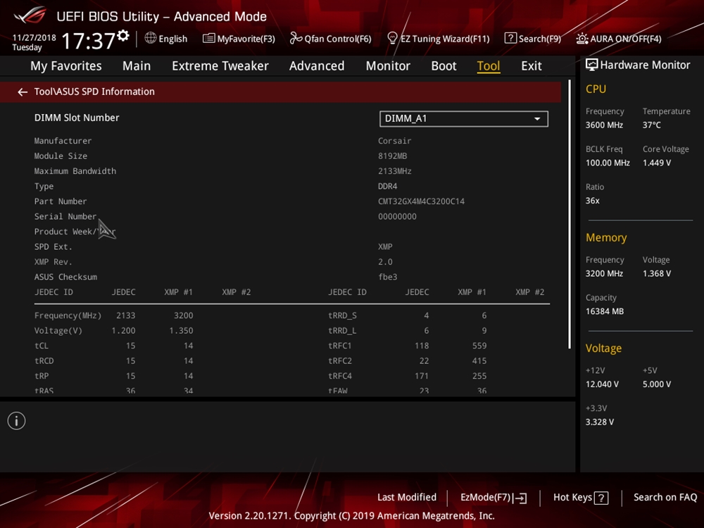 ASUS ROG Crosshair VIII Impact Bios 92