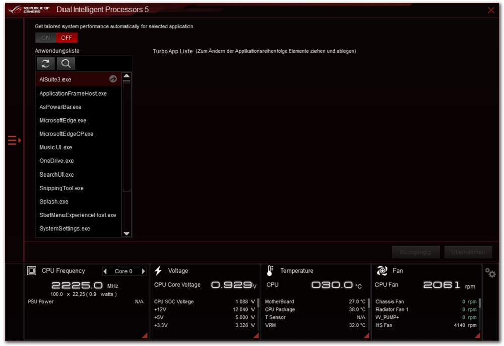 ASUS ROG Crosshair VIII Impact AI Suite 3 3