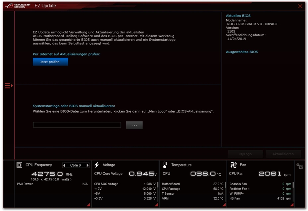 ASUS ROG Crosshair VIII Impact AI Suite 3 8