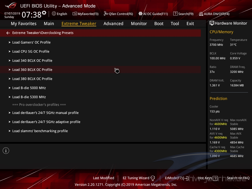 ASUS ROG Maximus XI Gene Bios 14