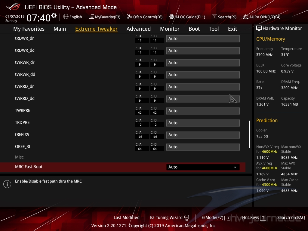 ASUS ROG Maximus XI Gene Bios 23