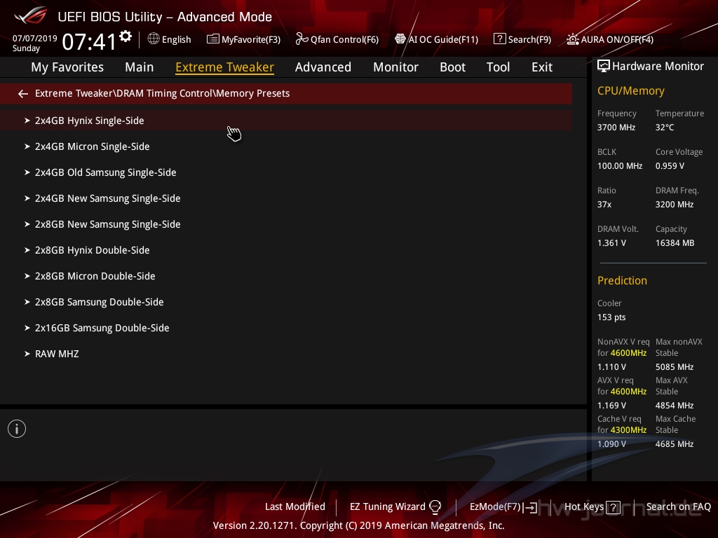 ASUS ROG Maximus XI Gene Bios 25