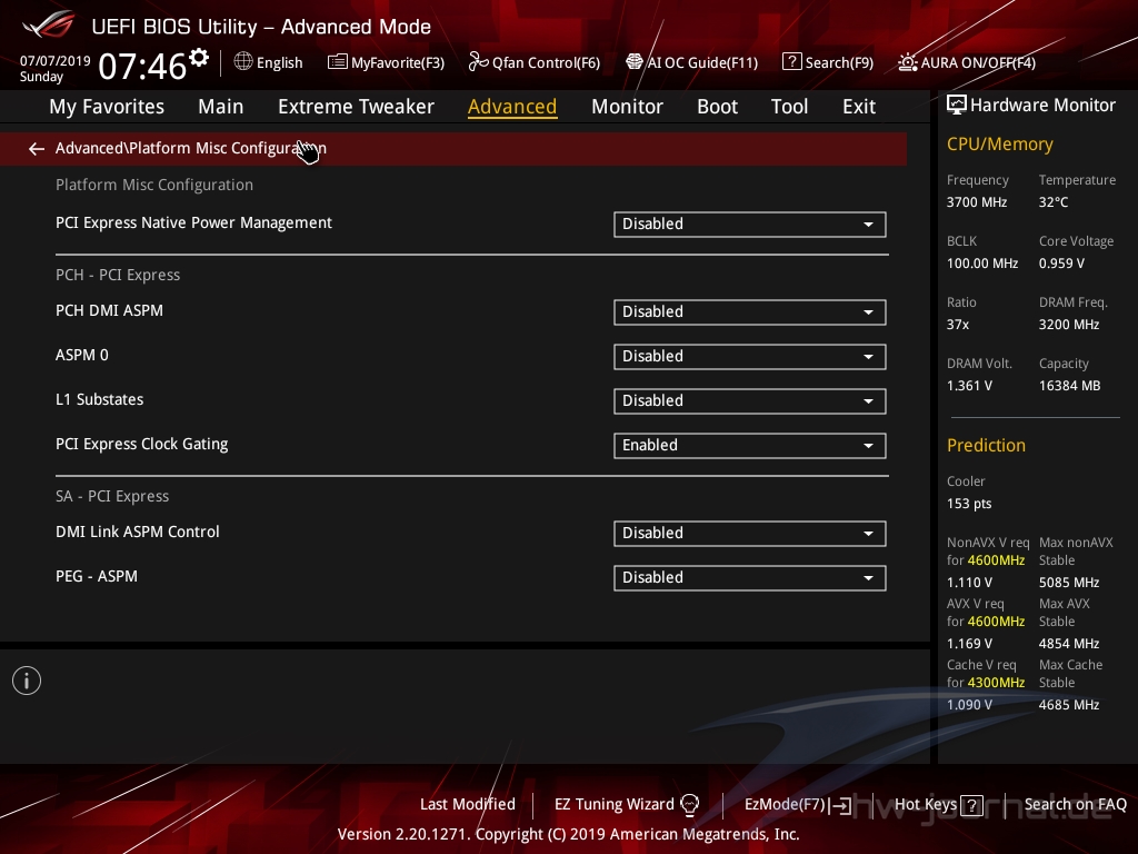 ASUS ROG Maximus XI Gene Bios 41