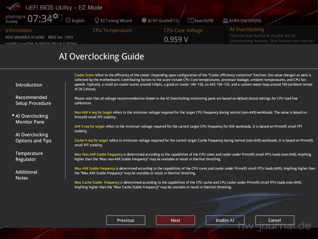 ASUS ROG Maximus XI Gene Bios 5