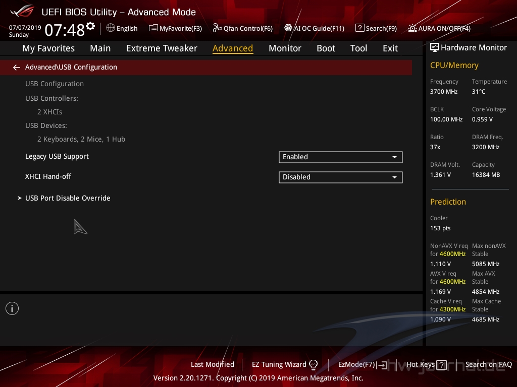 ASUS ROG Maximus XI Gene Bios 58